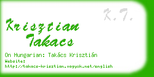krisztian takacs business card